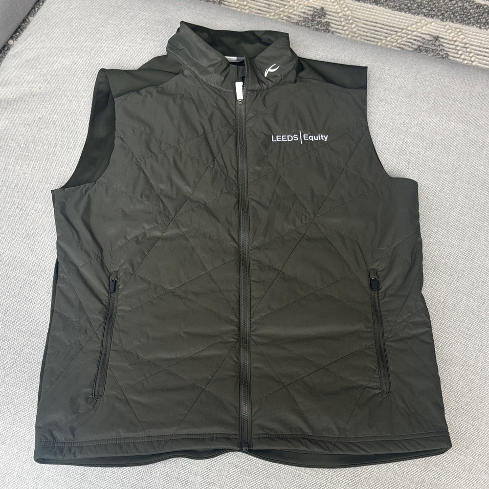 KJUS Quilted Golf Vest in Dark Green, 52L
